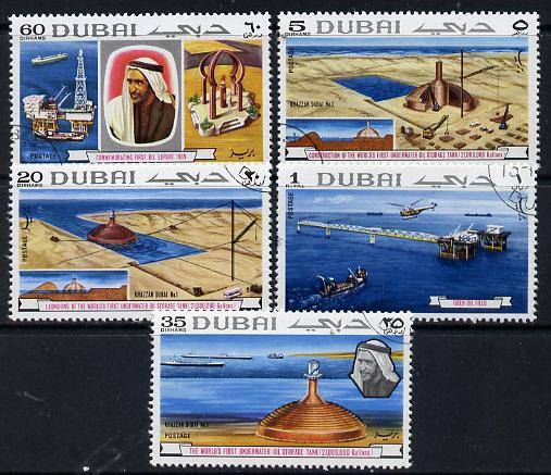 Dubai 1969 Oil Industry set of 5 cto used, SG 341-45*