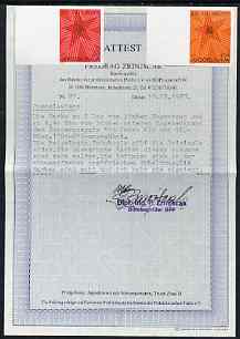 Yugoslavia 1979 Communist Party set of 2 each in imperf marginal singles with certificate