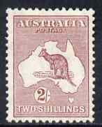 Australia 1935 Kangaroo & Map 2s maroon (die II) mtd SG 134*