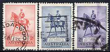 Australia 1935 KG5 Silver Jubilee set of 3 sound used, SG156-58