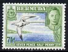 Bermuda 1938-52 KG6 Tropic Bird 7.5d black, blue & yellow green unmounted mint SG 114c