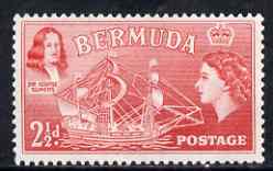 Bermuda 1953-62 Sir George Summers & 'Sea Venture',2.5d fine mounted mint, SG 139