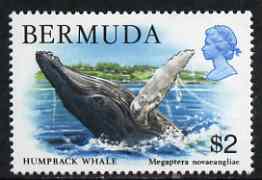 Bermuda 1978-83 QE2 Humpback Whale $2 unmounted mint, SG 401