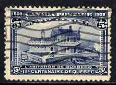 Canada 1908 Quebec Tercentenary 5c indigo used SG191