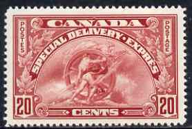 Canada 1935 Special Delivery 20c scarlet mtd mint SG S8