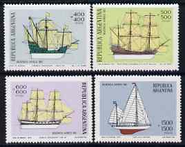 Argentine Republic 1979 'Buenos Aries 80' Stamp Exhibition set of 4 ships unmounted mint SG 1646-49
