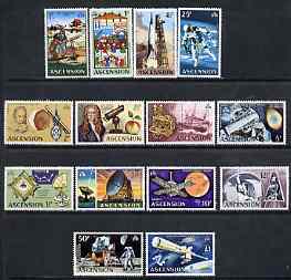 Ascension 1971 Evolution of Space Travel definitive set complete 1/2dp to £1 unmounted mint SG 135-48