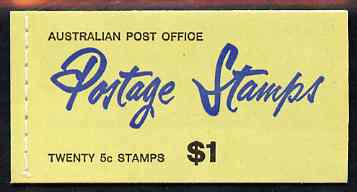 Australia 1967 $1 booklet (green cover stitched) complete and very fine, SG SB43