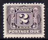 Canada 1906-28 Postage Due 2c dull violet mtd mint SG D3