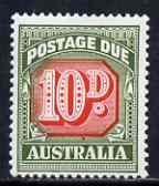 Australia 1958-60 Postage Due 10d very lightly mounted, SG D139