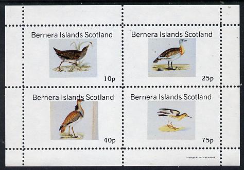 Bernera 1981 Waders perf,set of 4 values (10p to 75p) unmounted mint