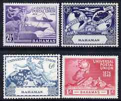 Bahamas 1949 KG6 75th Anniversary of Universal Postal Union set of 4 mounted mint, SG 196-9