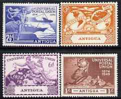 Antigua 1949 KG6 75th Anniversary of Universal Postal Union set of 4 mounted mint, SG 114-17