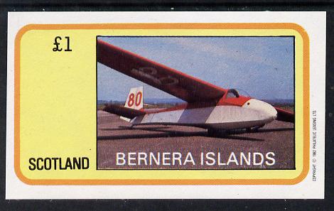 Bernera 1982 Gliders imperf souvenir sheet (£1 value) unmounted mint