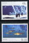 Australia 1990 Austrlian-Soviet Scientific Co-Operation in Antarctica set of 2 unmounted mint, SG 1261-62
