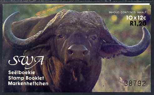 Booklet - South West Africa 1986 R1.20 booklet (Buffaloes) SG SB1