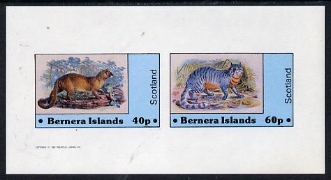 Bernera 1982 Wild Cats imperf,set of 2 values (40p & 60p) unmounted mint