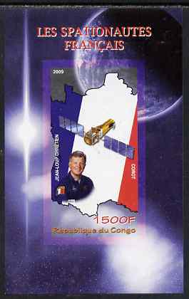 Congo 2009 French Astronauts imperf m/sheet unmounted mint