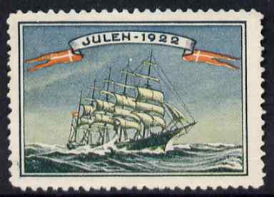 Cinderella - Denmark 1922 Christmas seal unused without gum