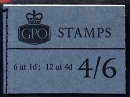 GB Great Britain 1968-70 Machins 4s6d booklet (May 1968) complete and fine SG LP45