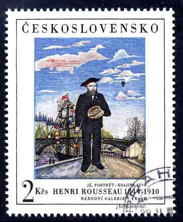 Czechoslovakia 1967 'Praga 68' Stamp Exhibition (Rousseau Self Portrait) fine cds used, SG 1669