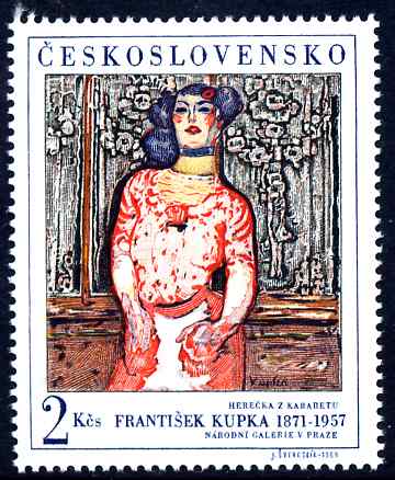Czechoslovakia 1968 The Cabaret Artiste by Kupka 2k unmounted mint SG 1747