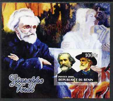 Benin 2006 Giuseppe Verdi #1 imperf m/sheet unmounted mint