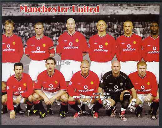 Benin 2003 Manchester United Football Club imperf s/sheet unmounted mint