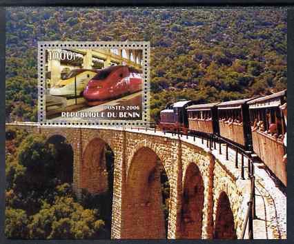 Benin 2006 Railways #3 perf m/sheet unmounted mint