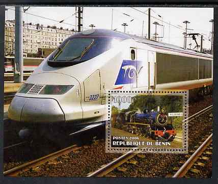 Benin 2006 Railways #4 perf m/sheet unmounted mint