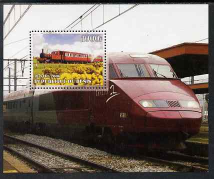 Benin 2006 Railways #9 perf m/sheet unmounted mint