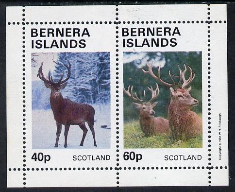Bernera 1981 Deer perf,set of 2 values (40p & 60p) unmounted mint