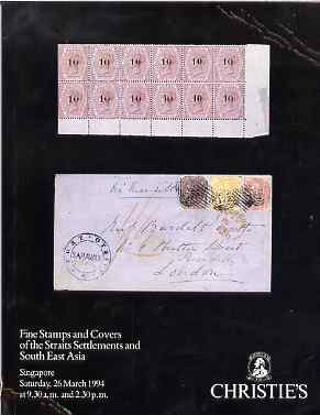 Auction Catalogue - Straits Settlements & South East Asia - Christie's 26 Mar 1994 - with prices realised