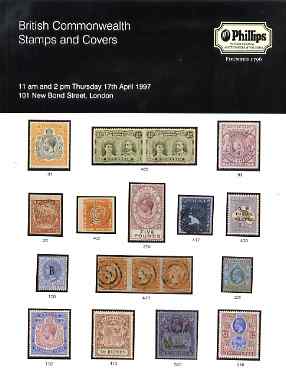 Auction Catalogue - British Commonwealth - Phillips 17 Apr 1997 - catalogue only