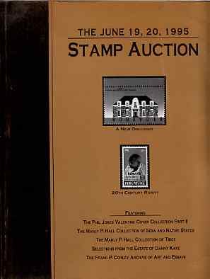 Auction Catalogue - Worldwide - Superior 19-20 june 1995 - incl Phil Jones Valentines, Manly P Hall coll of India & States & Tibet, the Frank P Conley archive of Art & Essays - catalogue only