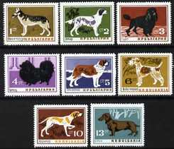 Bulgaria 1964 Dogs set of 8 unmounted mint, SG1455-62