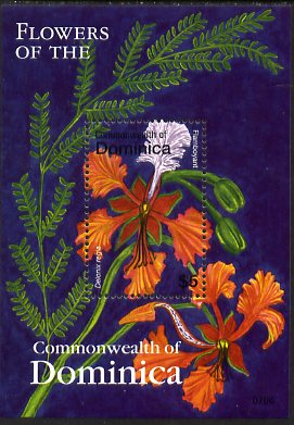 Dominica 2007 Flowers of Dominica perf m/sheet (Delonix regia - Flambouyant) unmounted mint, SG MS3559