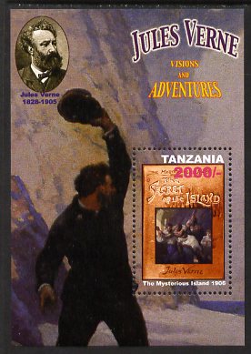 Tanzania 2005 Death Centenary of Jules Verne perf m/sheet (The Mysterious Island) unmounted mint, SG MS2467a