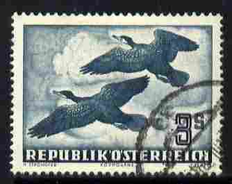 Austria 1950-53 Birds 3s Cormorants fine cds used, SG 1218