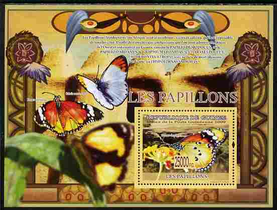 Guinea - Conakry 2009 Fauna - Butterflies perf s/sheet unmounted mint