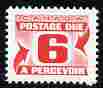 Canada 1967-78 Postage Due 6c scarlet (size 19.5 x 16 mm) unmounted mint, SG D37