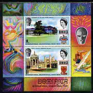 Dominica 1971 International Education Year perf m/sheet unmounted mint, SG MS 326