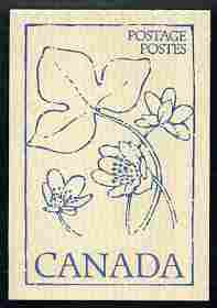 Canada 1979 Flowers & Trees - Hepatica 50c booklet (blue on crean cover) complete and pristine, SG SB 86d