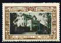 Australia 1938 Governor-General's Home, Canberra Poster Stamp from Australia's 150th Anniversary set, very fine mint with full gum
