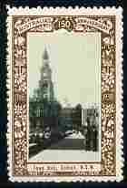 Australia 1938 Town Hall, Sydney Poster Stamp from Australia's 150th Anniversary set, very fine mint with full gum