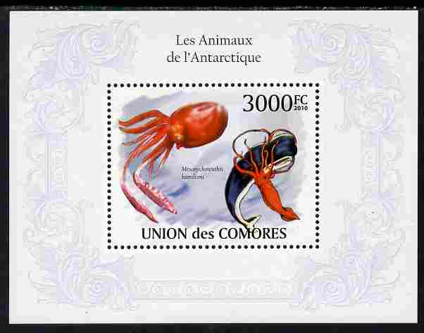 Comoro Islands 2010 Antarctic Animals perf s/sheet unmounted mint, Michel BL 578