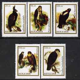 Abkhazia - Birds #2 perf set of 5 unmounted mint