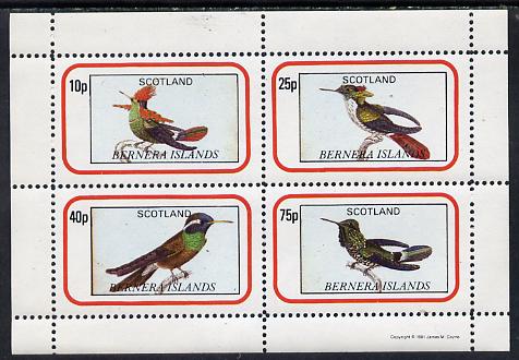 Bernera 1981 Exotic Birds perf,set of 4 values (10p to 75p) unmounted mint