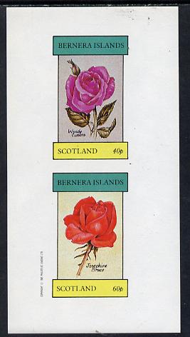 Bernera 1982 Roses (Wendy Cussons & Josephine Bruce) imperf,set of 2 values (40p & 60p) unmounted mint