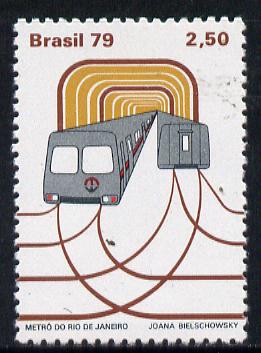 Brazil 1979 Underground Railway unmounted mint SG 1754